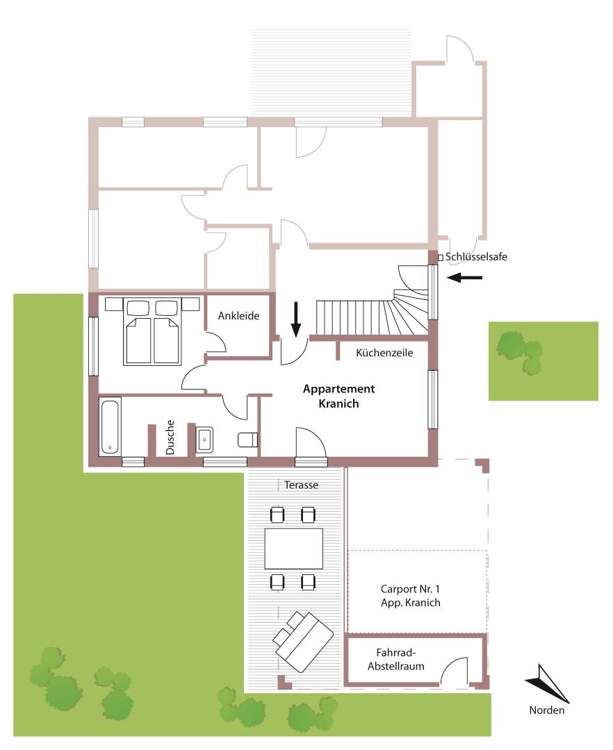 Appartement Kranich - Deine-Ferien - Hunde willkommen